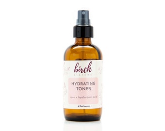 Hydrating Rose Facial Toner | Hyaluronic Acid & Silk Protein