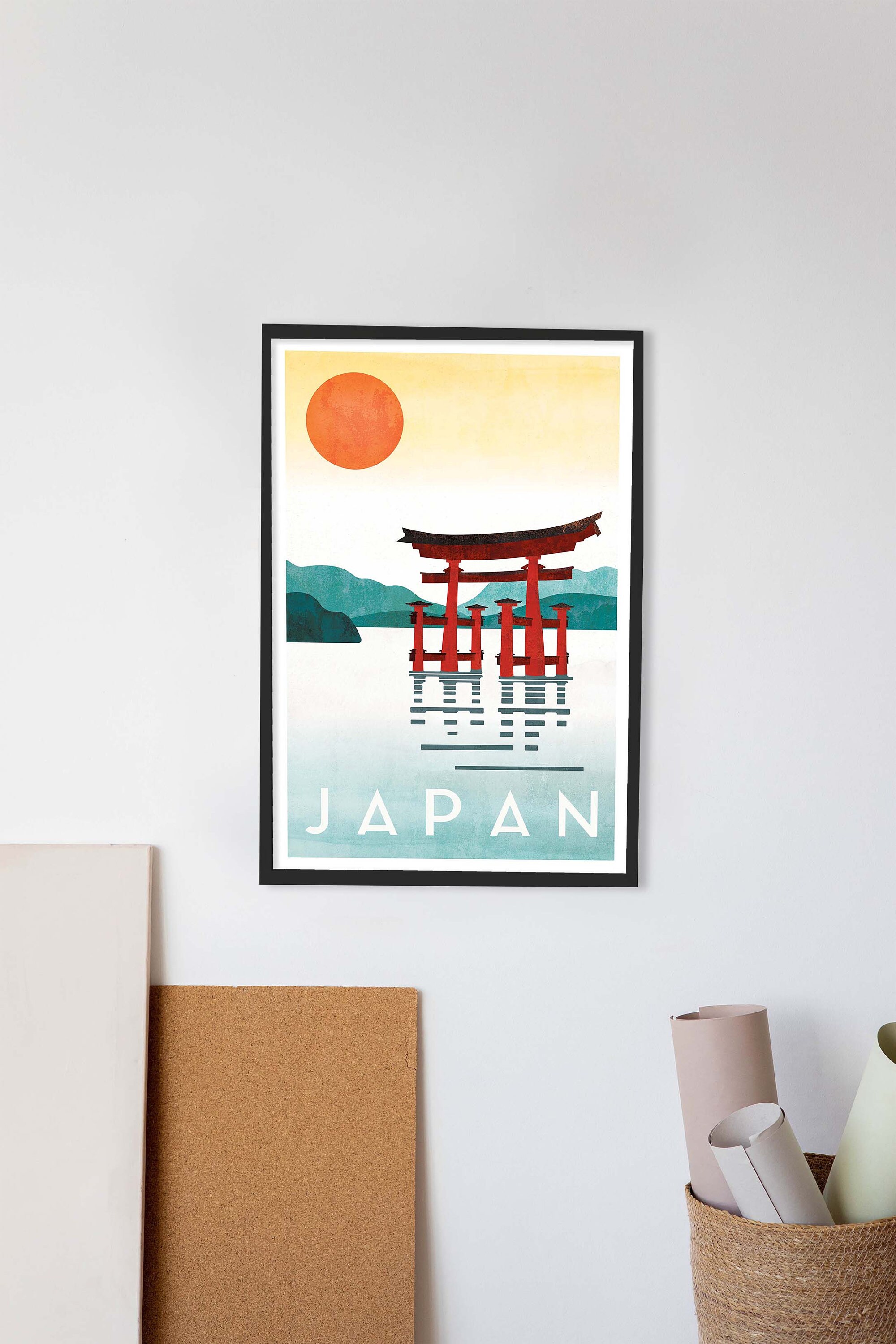 Japan Travel Poster | Vintage Style Japan Art Print | Japanese Wall Art ...