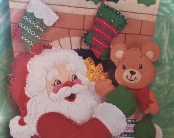 Vintage Bucilla Christmas Stocking "Stocking Stuffer" Made to Order