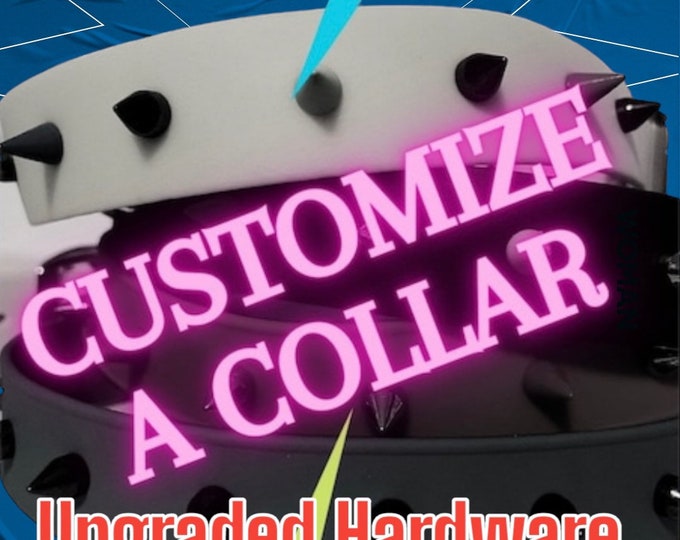 Customize a spike BioThane collar upgraded hardware!