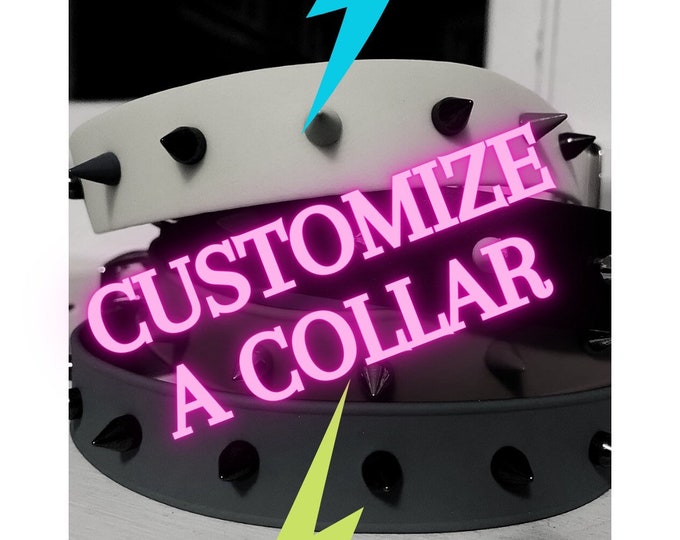 Customize a spike BioThane collar