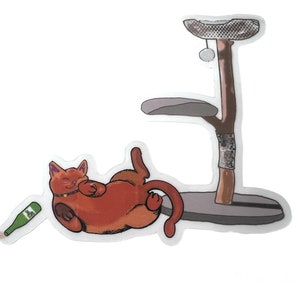 Off your perch clear vinyl sticker