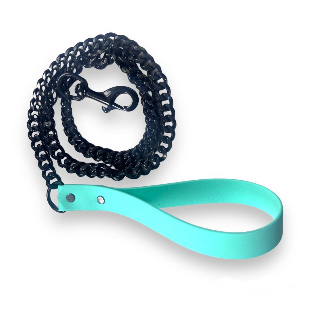 Black chain leash sale