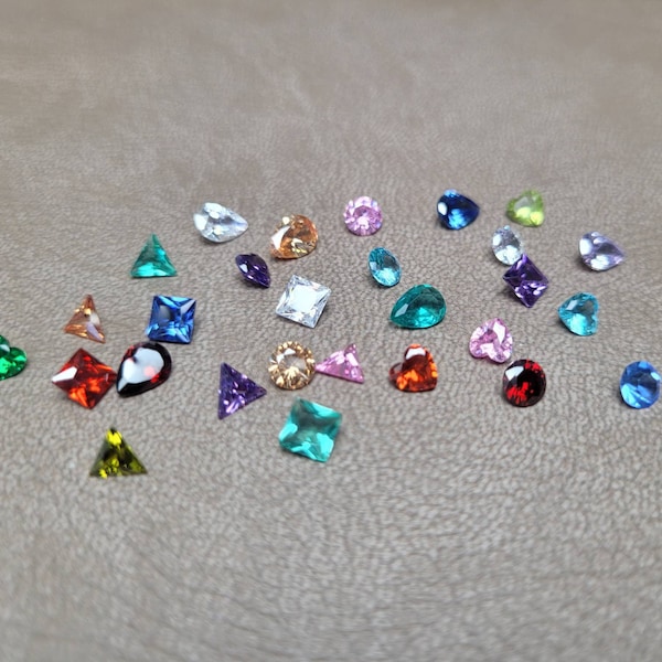 Geburtssteine, Diamant, Zirkona, Glasperlen, Floating Charms, Charm, Birthstone, Medaillon