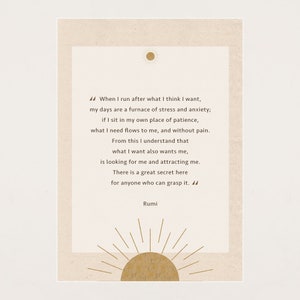 What you seek is seeking you Rumi wall art Rumi quotes DIGITAL Download image 2