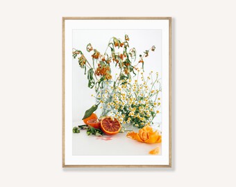 Citrus Bloom #2 Spring Scene - Still life print - Orange and flower photo