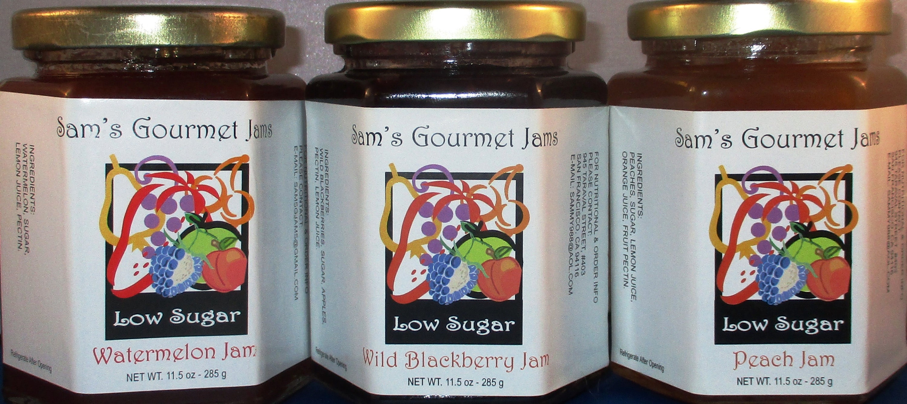 Sam's Artisan Fruit Jam paquete de 3 mermelada de sandía Etsy España