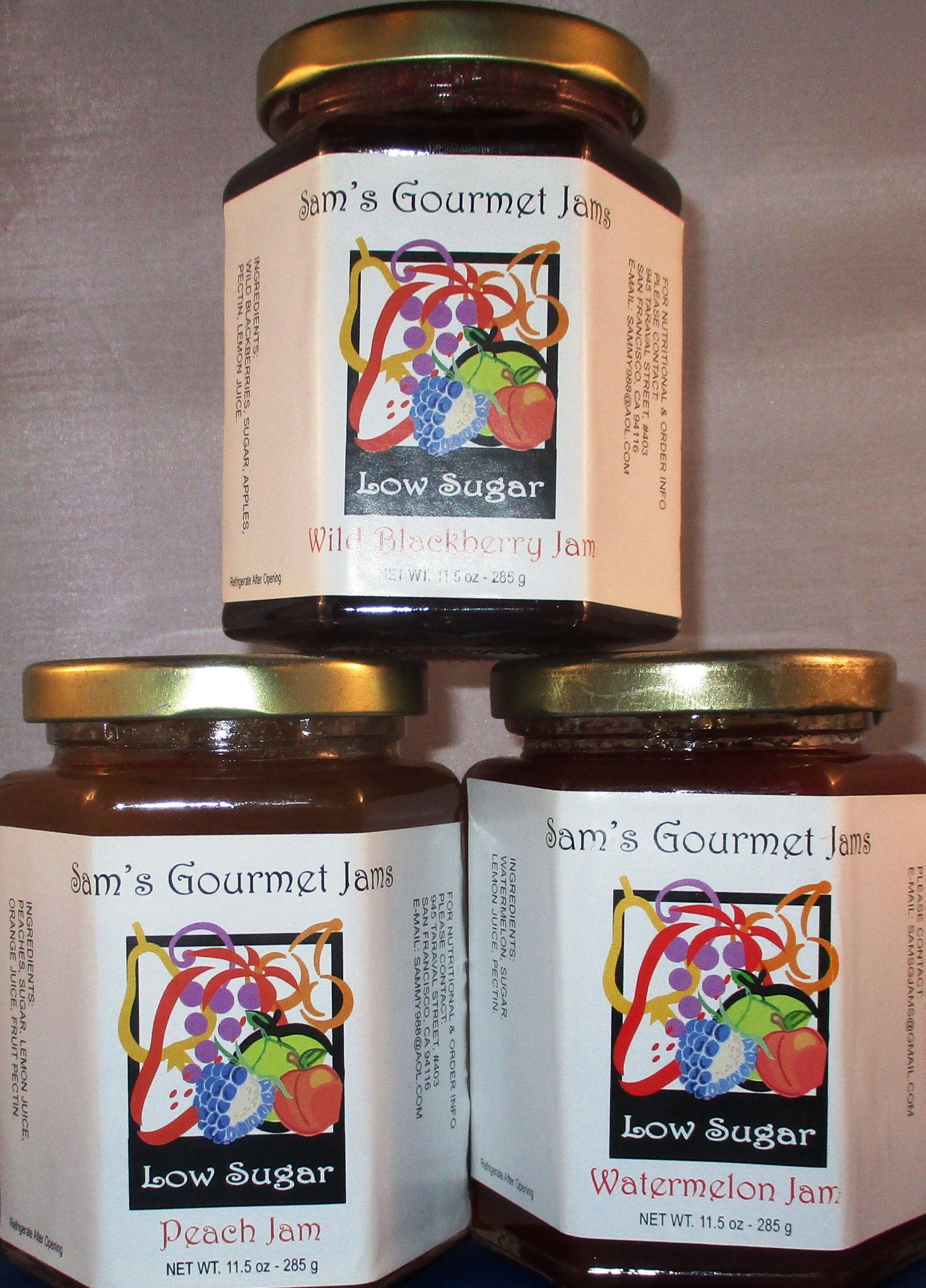 Sam's Artisan Fruit Jam paquete de 3 mermelada de sandía Etsy España