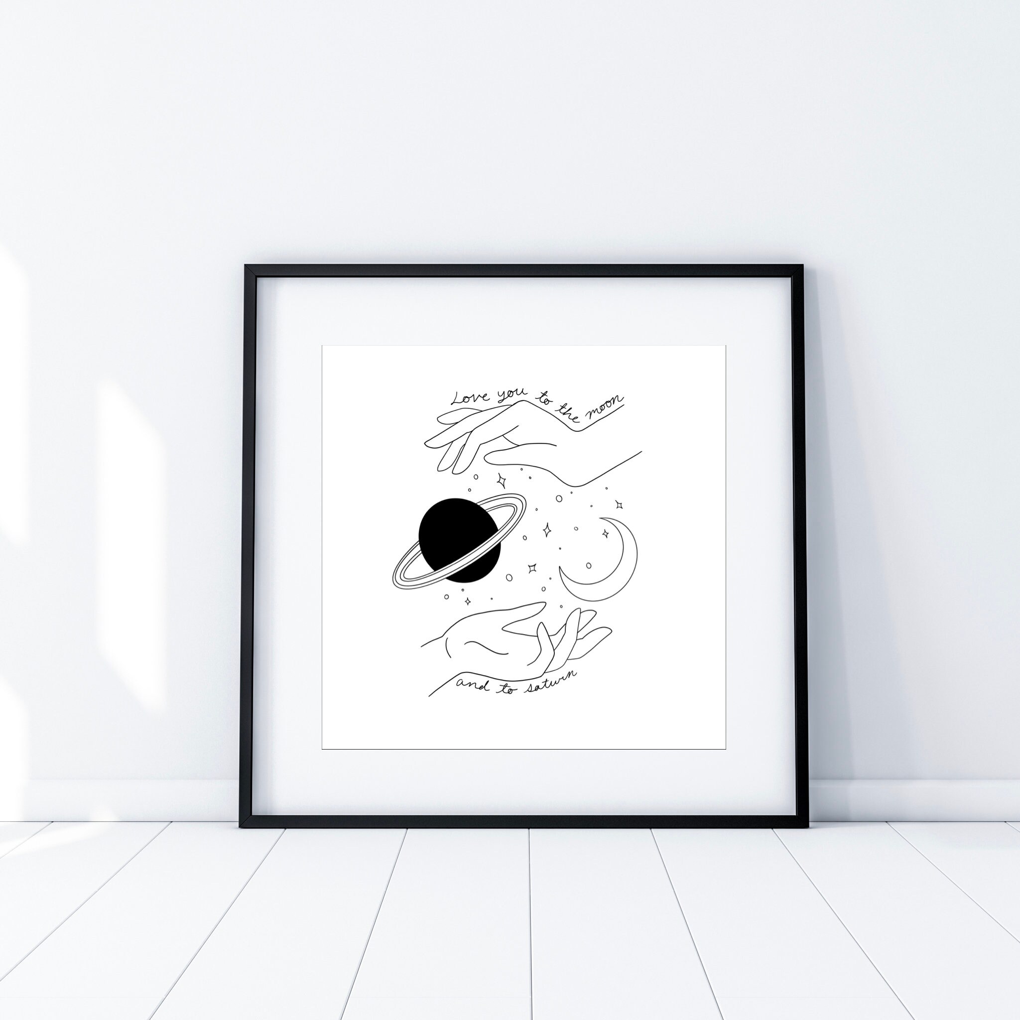 Seven Art Print Wall Art Digital Illustration Wall Decor Etsy