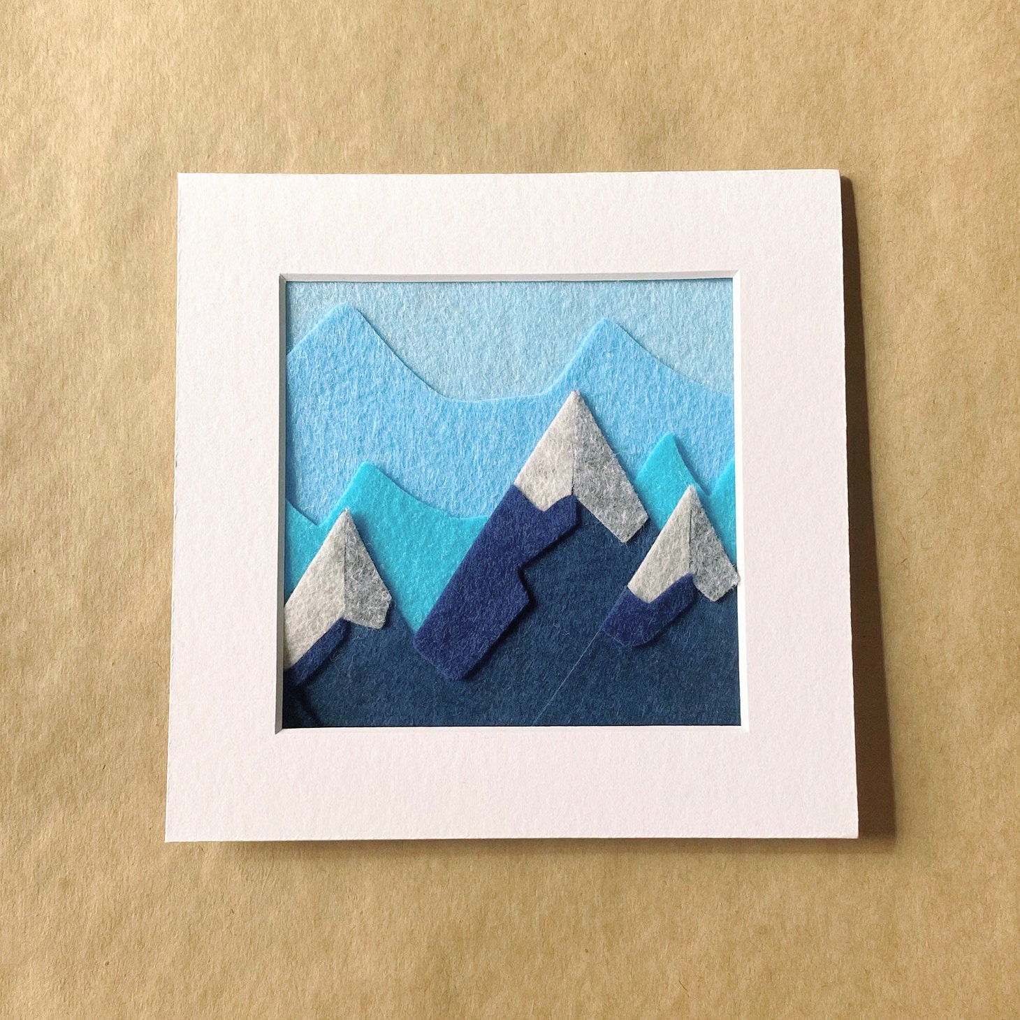 Cool Mountains - Art Feutre