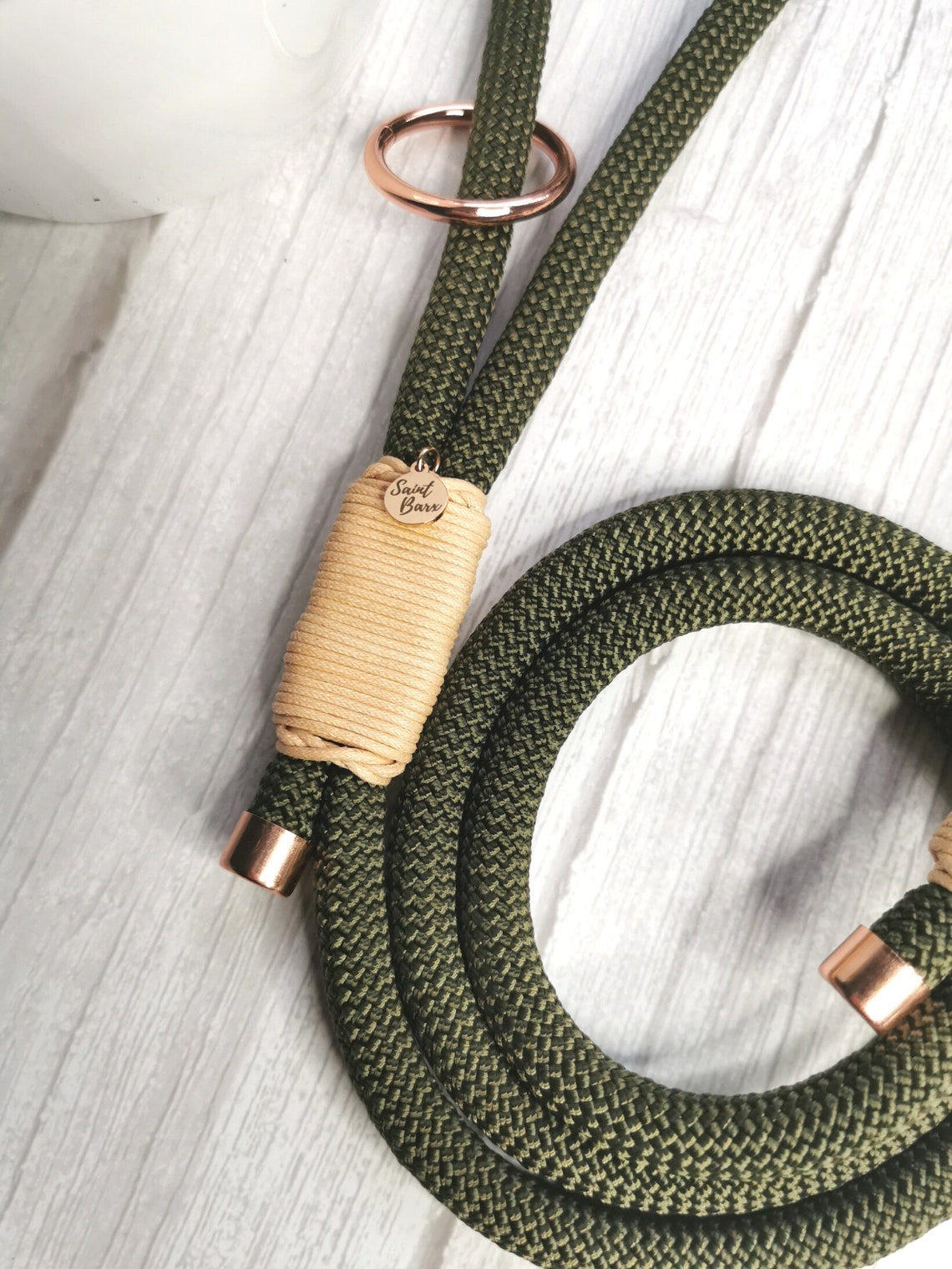 Forest Green Rope Dog Lead Rope Dog Leash Handmade Dog Lead Etsy