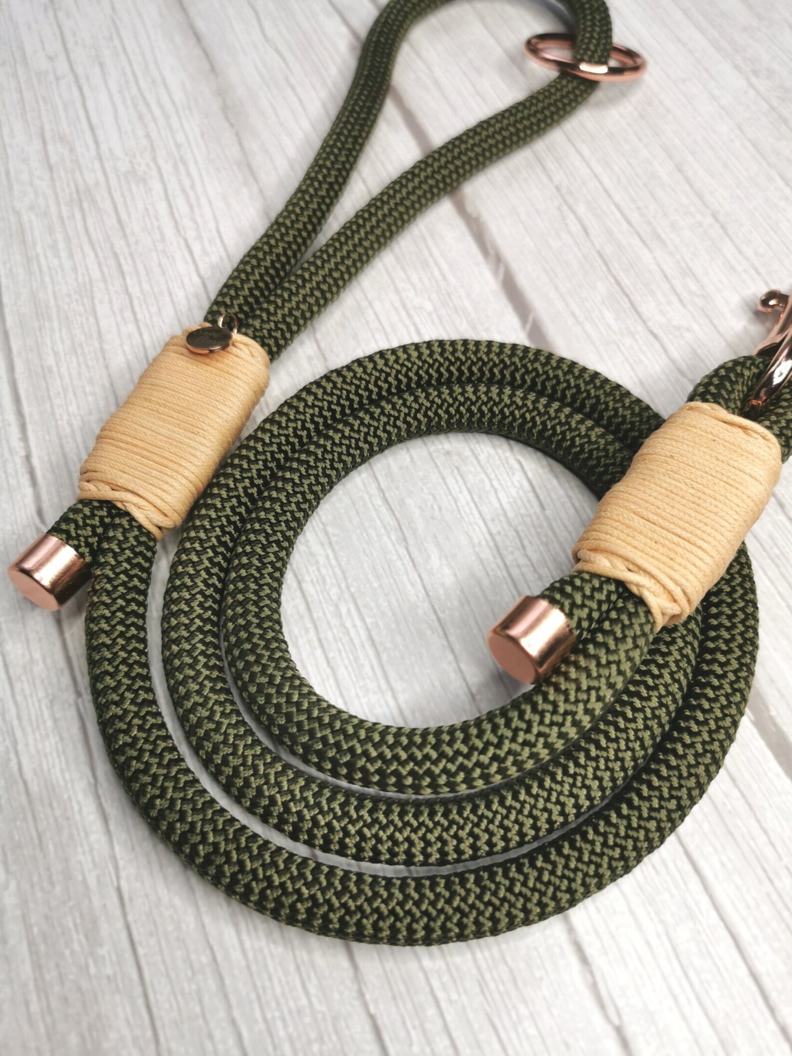 Forest Green Rope Dog Lead Rope Dog Leash Handmade Dog Lead Etsy