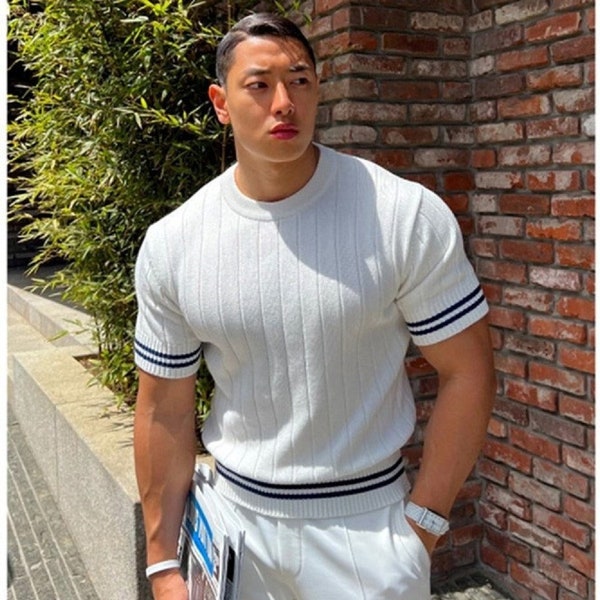 Mens Knit Shirt Etsy