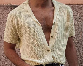 Mens Knit Shirt - Etsy Australia