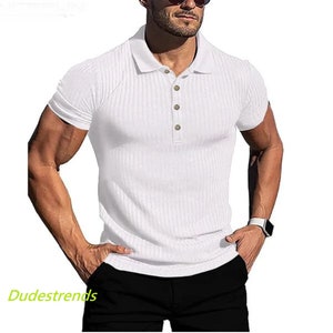 Compare prices for T-Shirt With Chain Jacquard Rib Collar (1A5ZSI) in  official stores