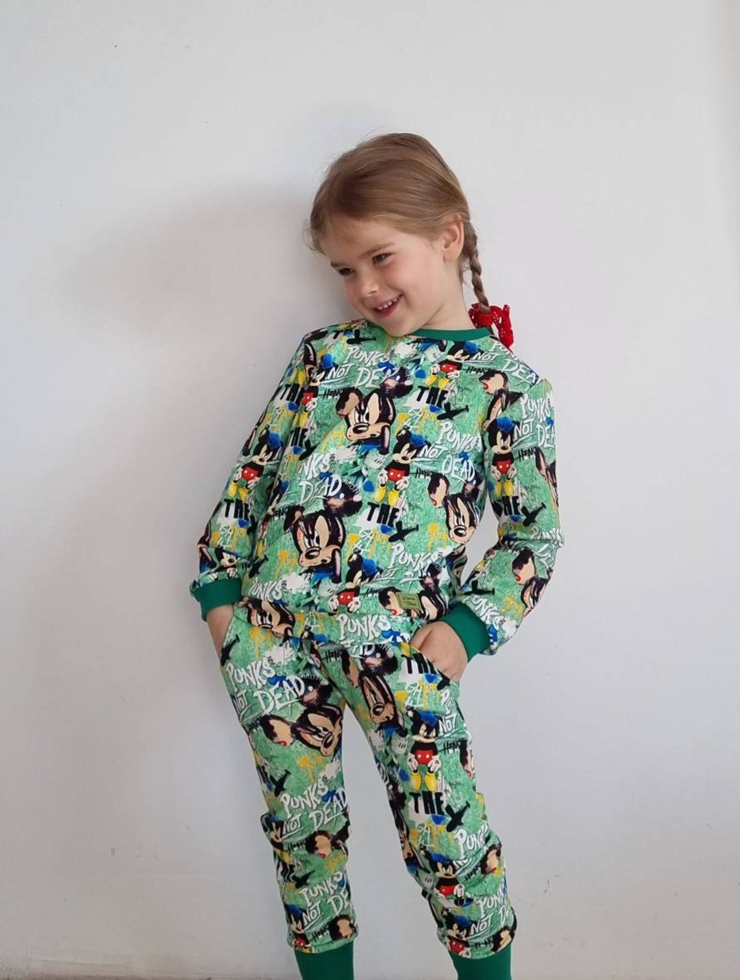 Handmade Boy Suit Made of French Terry Fabric With Mickey - Etsy