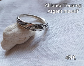 Alliance Bague en ARGENT massif  pour Homme neuf T 66 BijouterieJOLYBIJOUX 