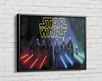 MASTER Star wars best quality art Canvas Home decor wall arts printing
