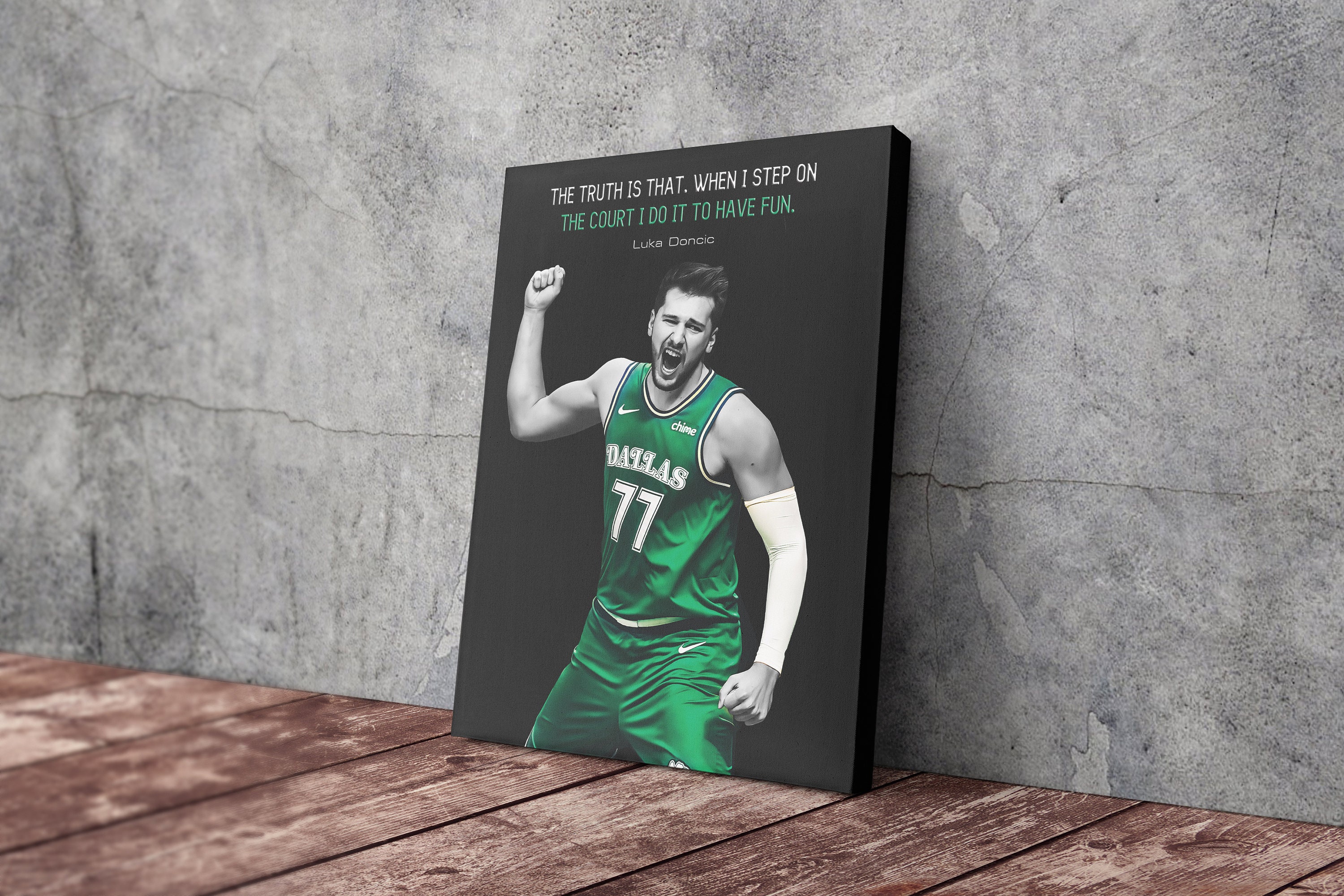 Luka Doncic Poster Print Dallas Mavericks Canvas Print -  Singapore