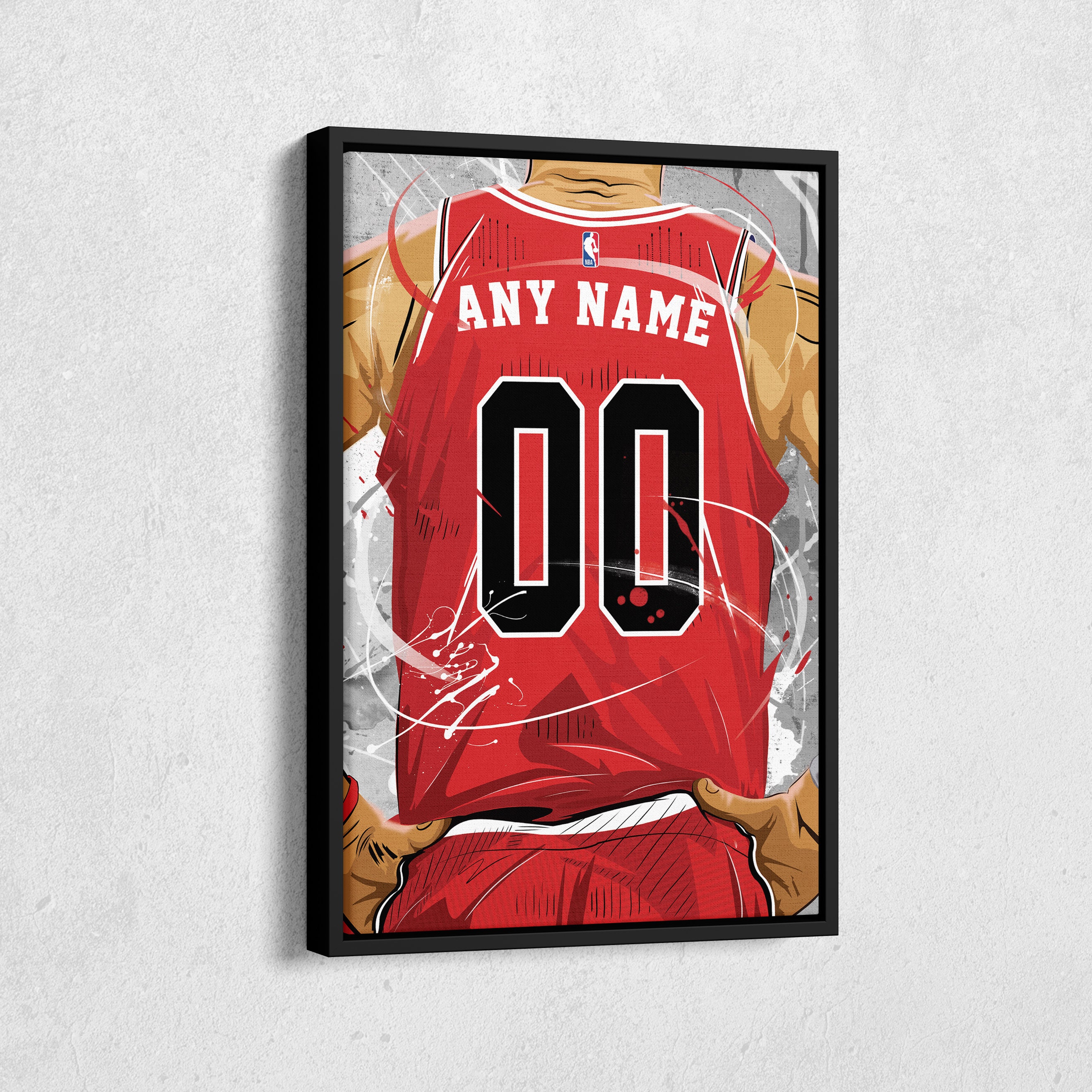 Michael Jordan Bulls 32x36 Custom Framed Jersey Display with 6 Time NBA  Champions Pin