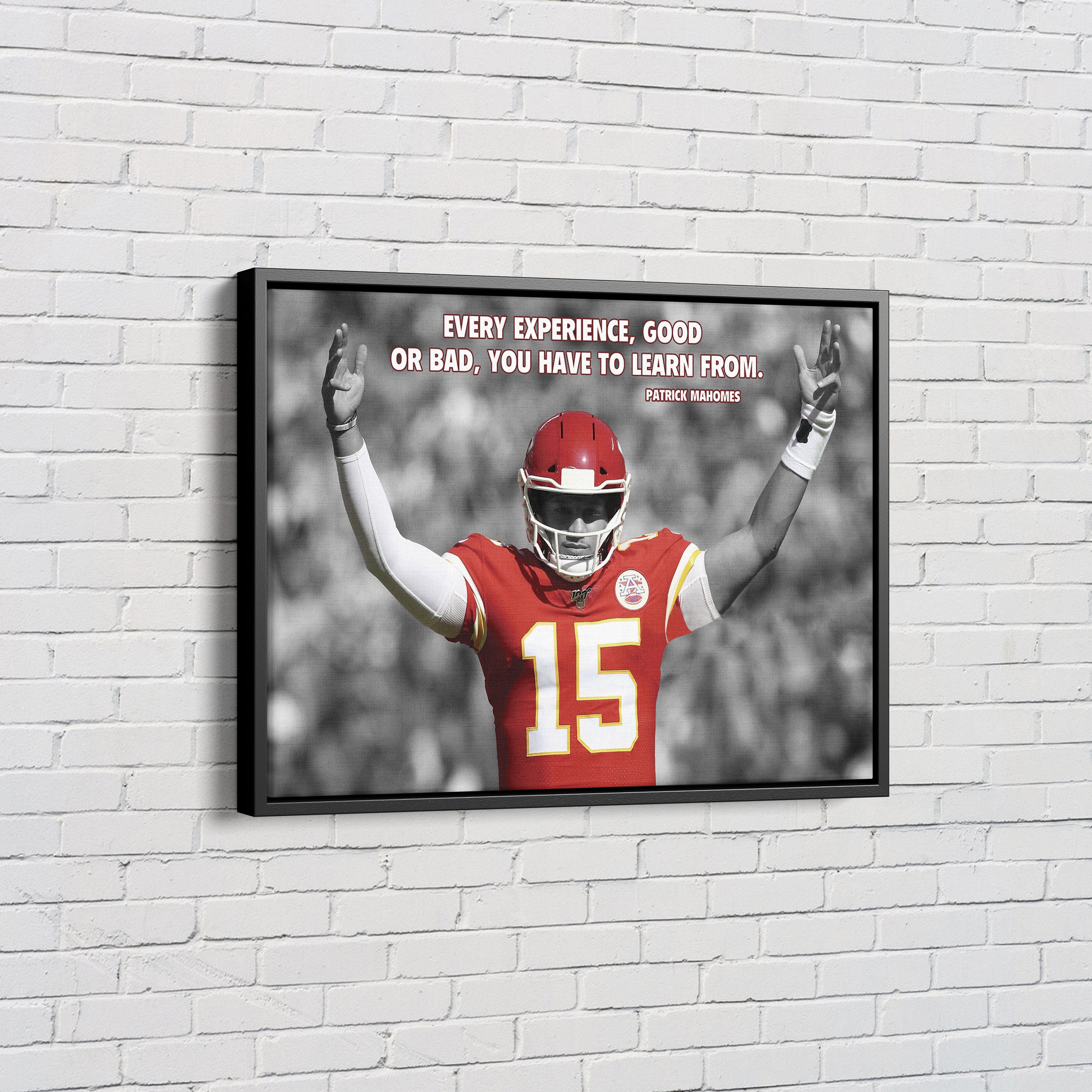 Discover Patrick Mahomes Quote Poster, Chiefs Poster