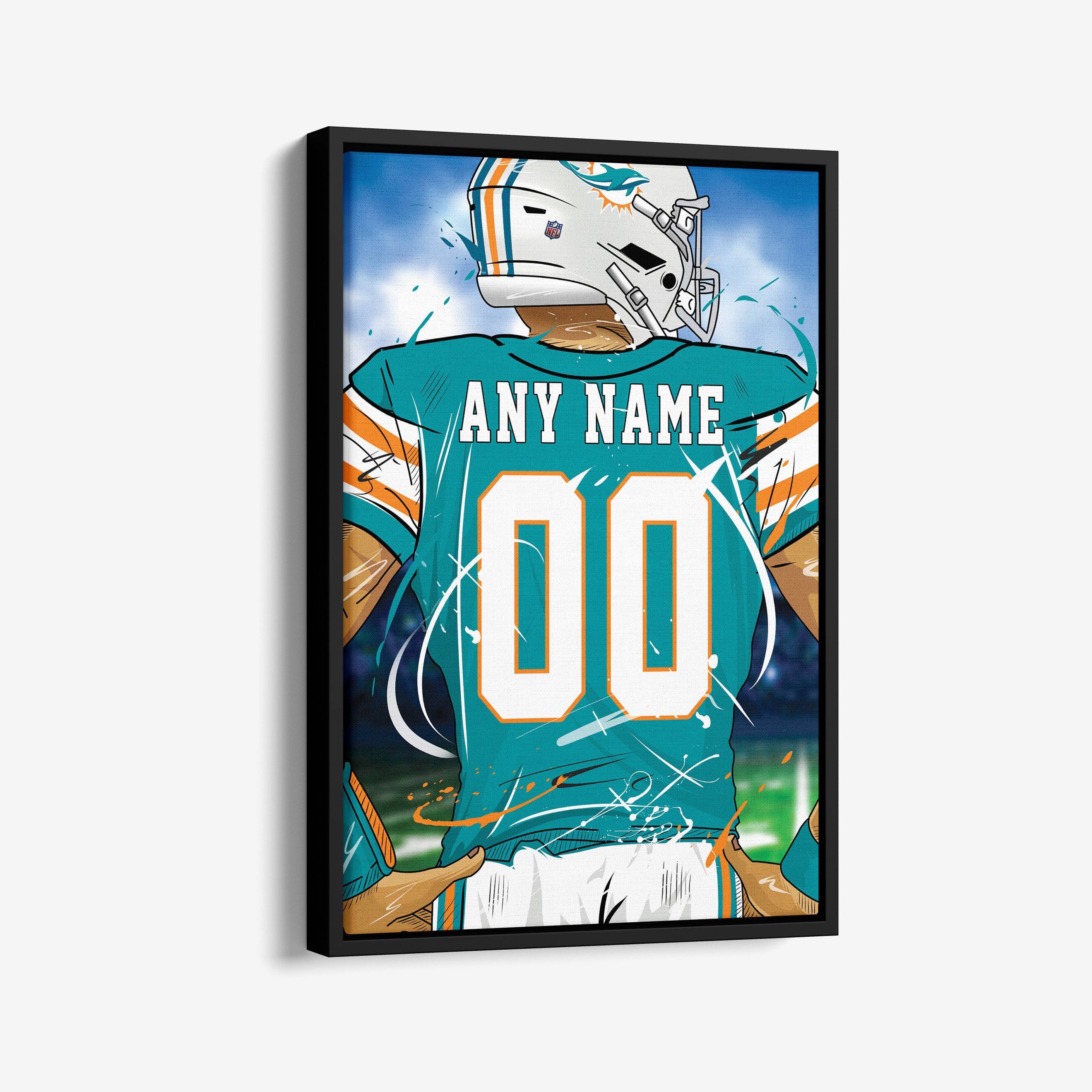 Miami Dolphins Home Game Jersey - Custom - Youth