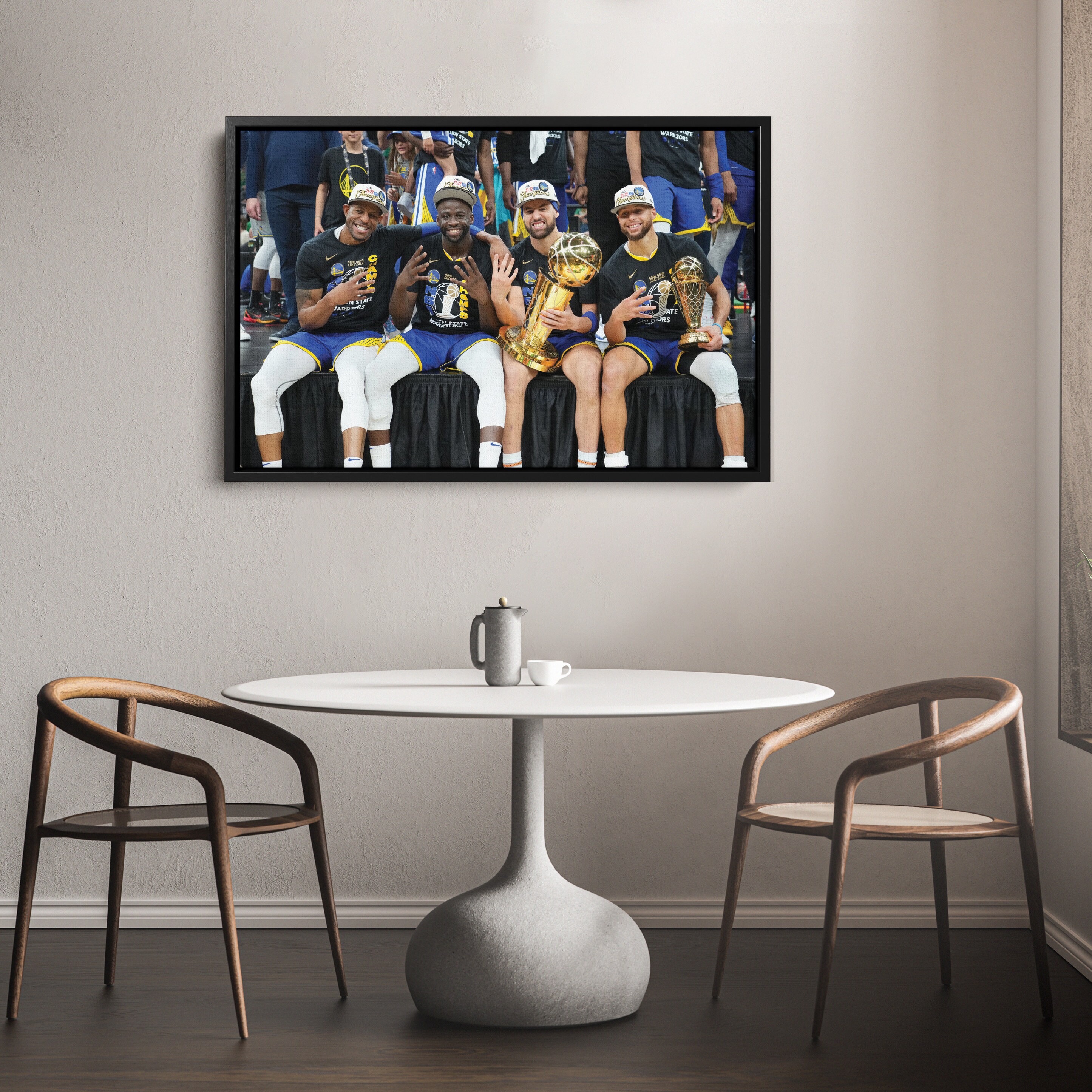 Golden State Warriors Poster 4 Time NBA Champions 