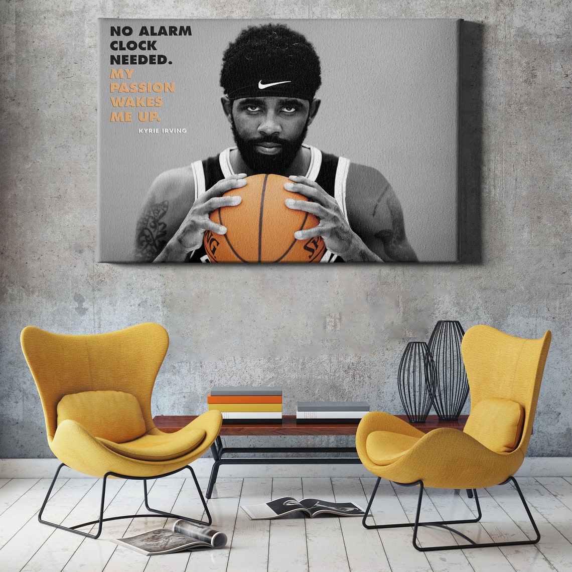 Kyrie Irving Quote Poster Brooklyn Nets Basketball Canvas Etsy