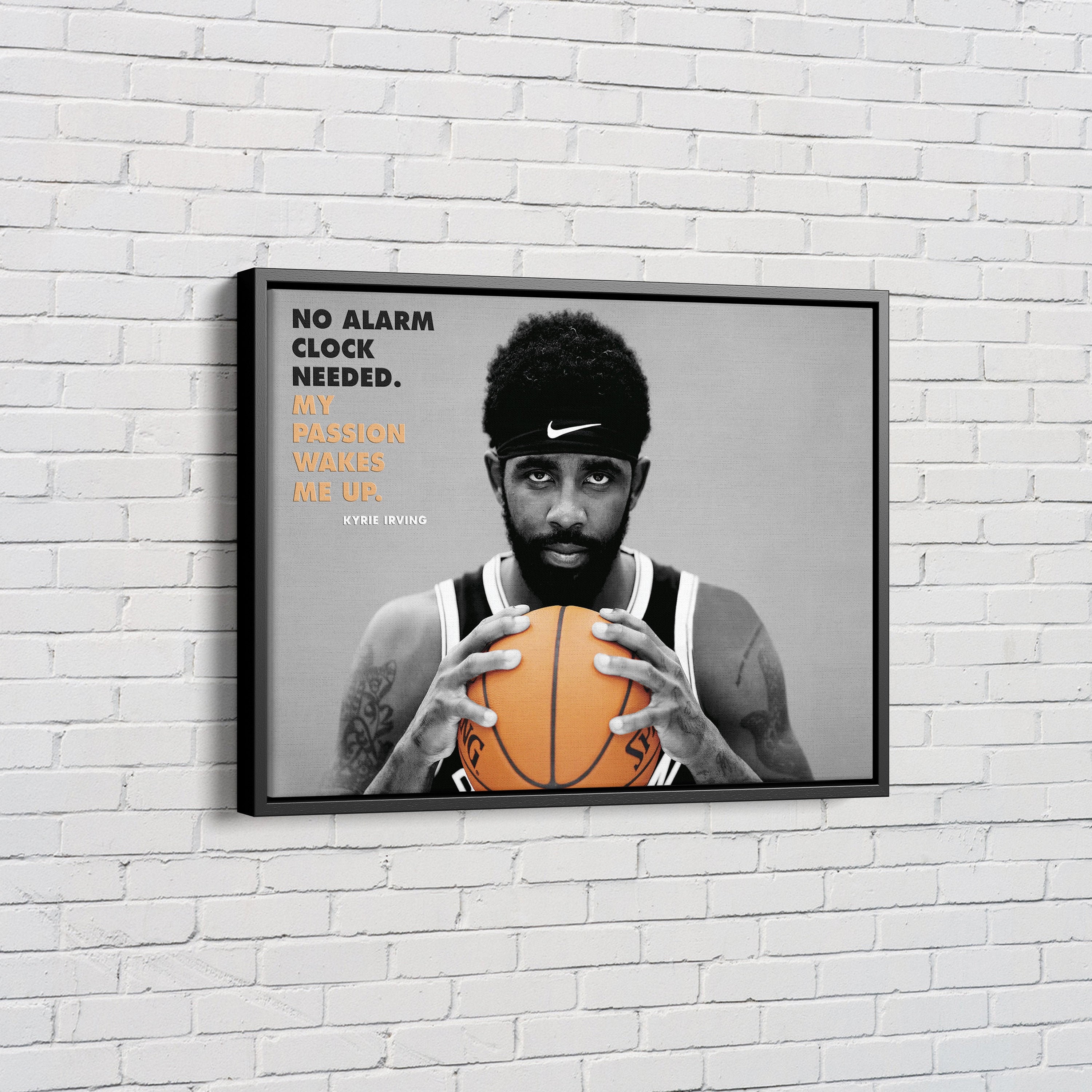 Kyrie Irving Quote Poster Brooklyn Nets Basketball Canvas Etsy