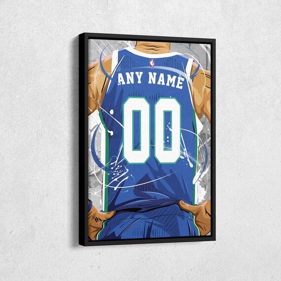 Digital File Dallas Mavericks Jersey Neon Personalized 