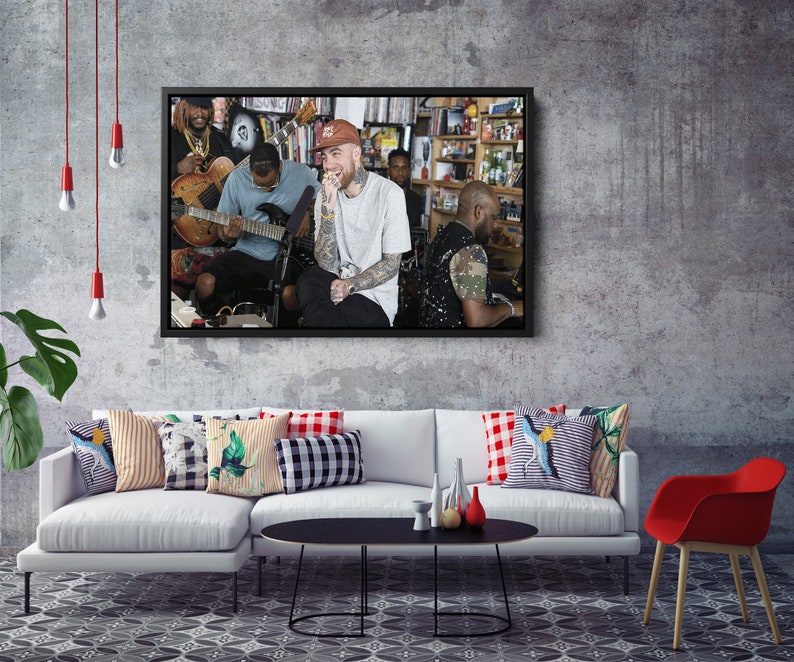 Mac Miller Tiny Desk Concert Canvas Unique Design Wall Art Etsy