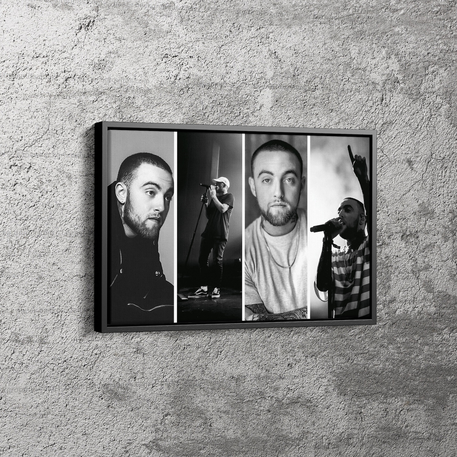 Mac Miller Frames Poster Rapper Hip Hop Canvas Unique Design - Etsy