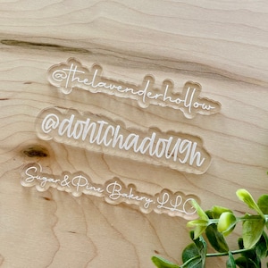 Physical watermark | Business Photo Prop | Business signs | Acrylic Water Mark | Wood Water Mark | social media name plate