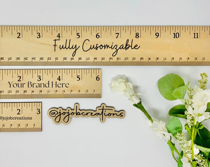Custom Branded Ruler, Engraved Logo Ruler, Personalized Ruler, Engraved ...