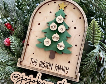 Family Ornament, Custom Family Ornament, Personalized Christmas Ornament, Family tree ornament, Christmas Tree Ornament, Family 2023