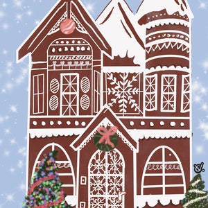 Card accessible gingerbread house