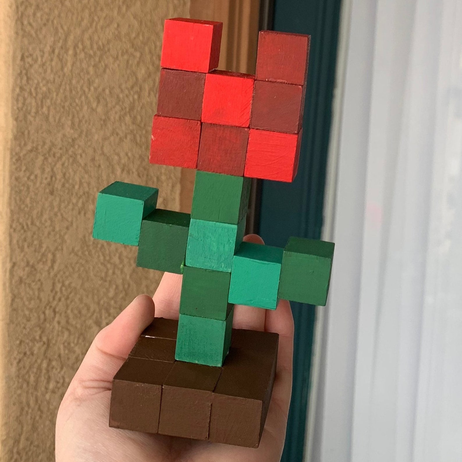 Tulip Wood Block Minecraft Etsy
