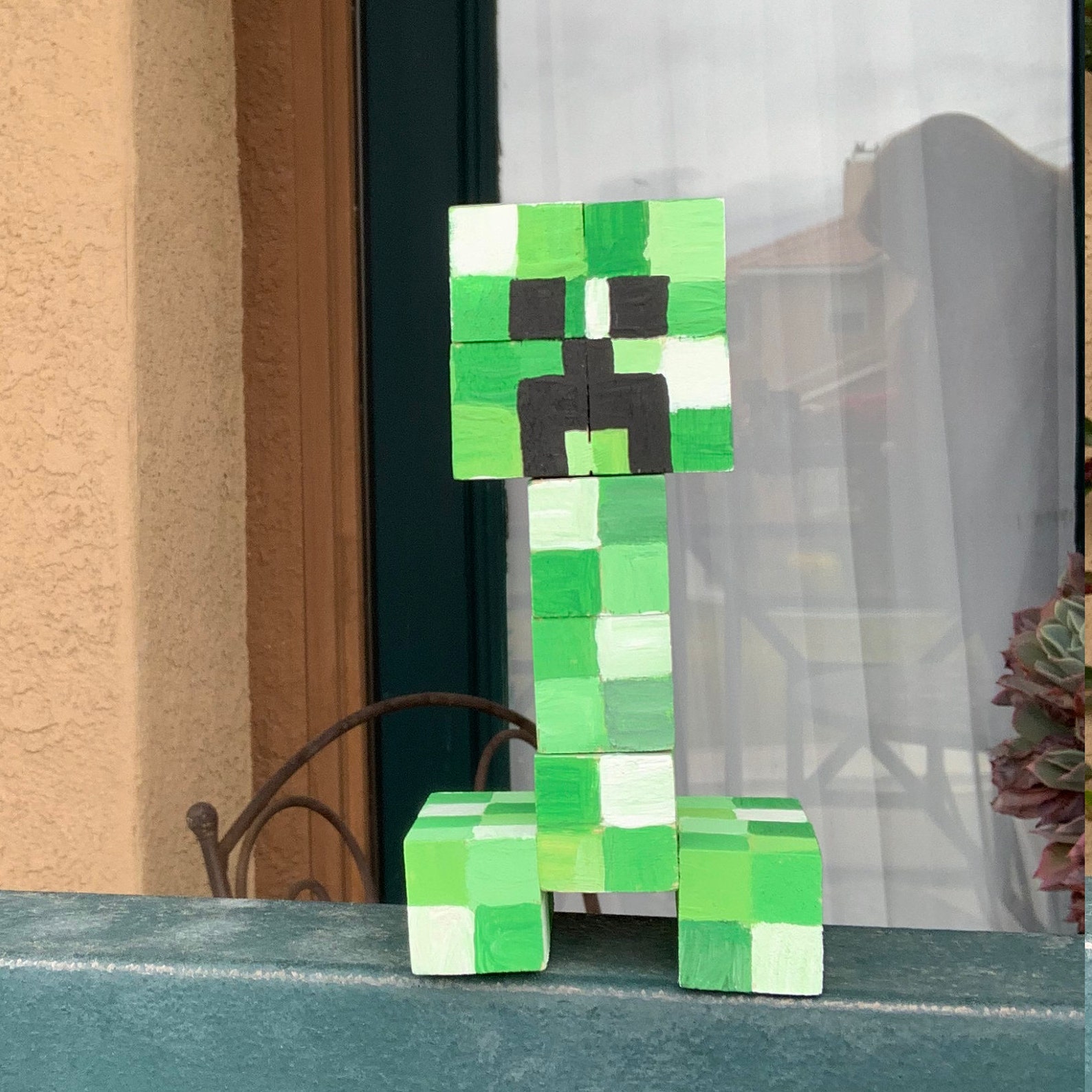 Minecraft Wood Creeper Etsy