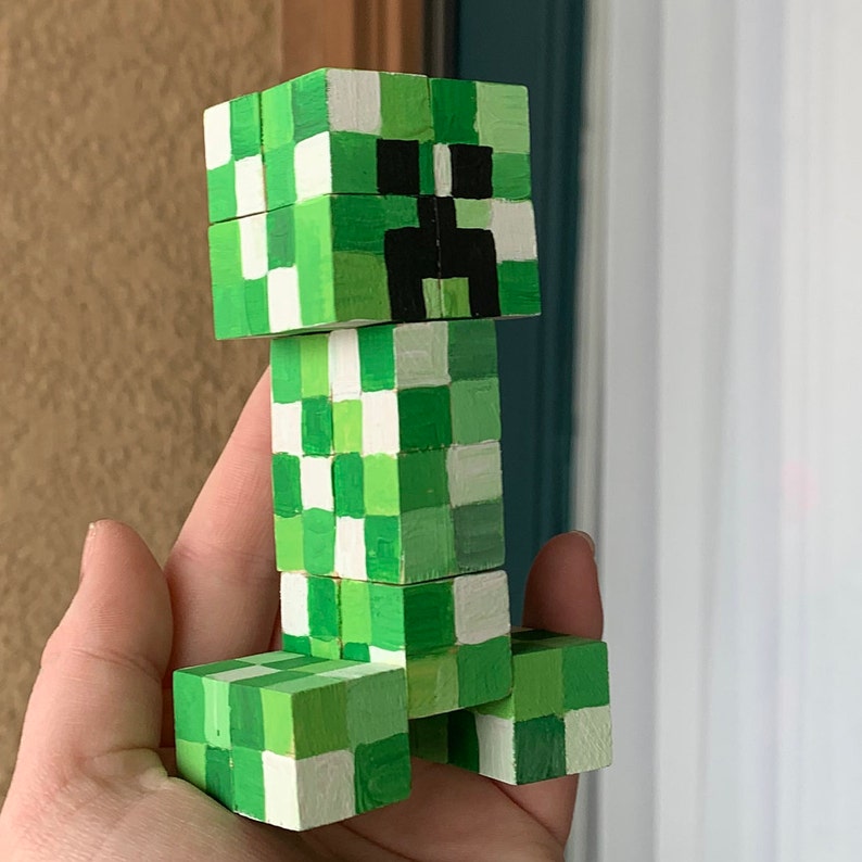 Minecraft Wood Creeper Etsy