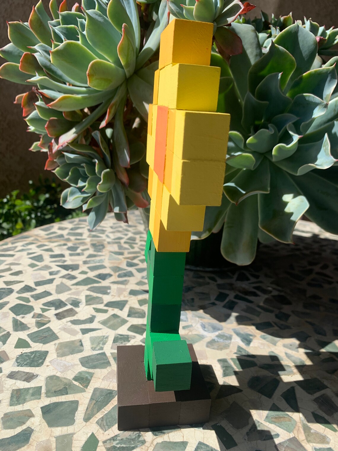 Sunflower Wood Block Minecraft Etsy