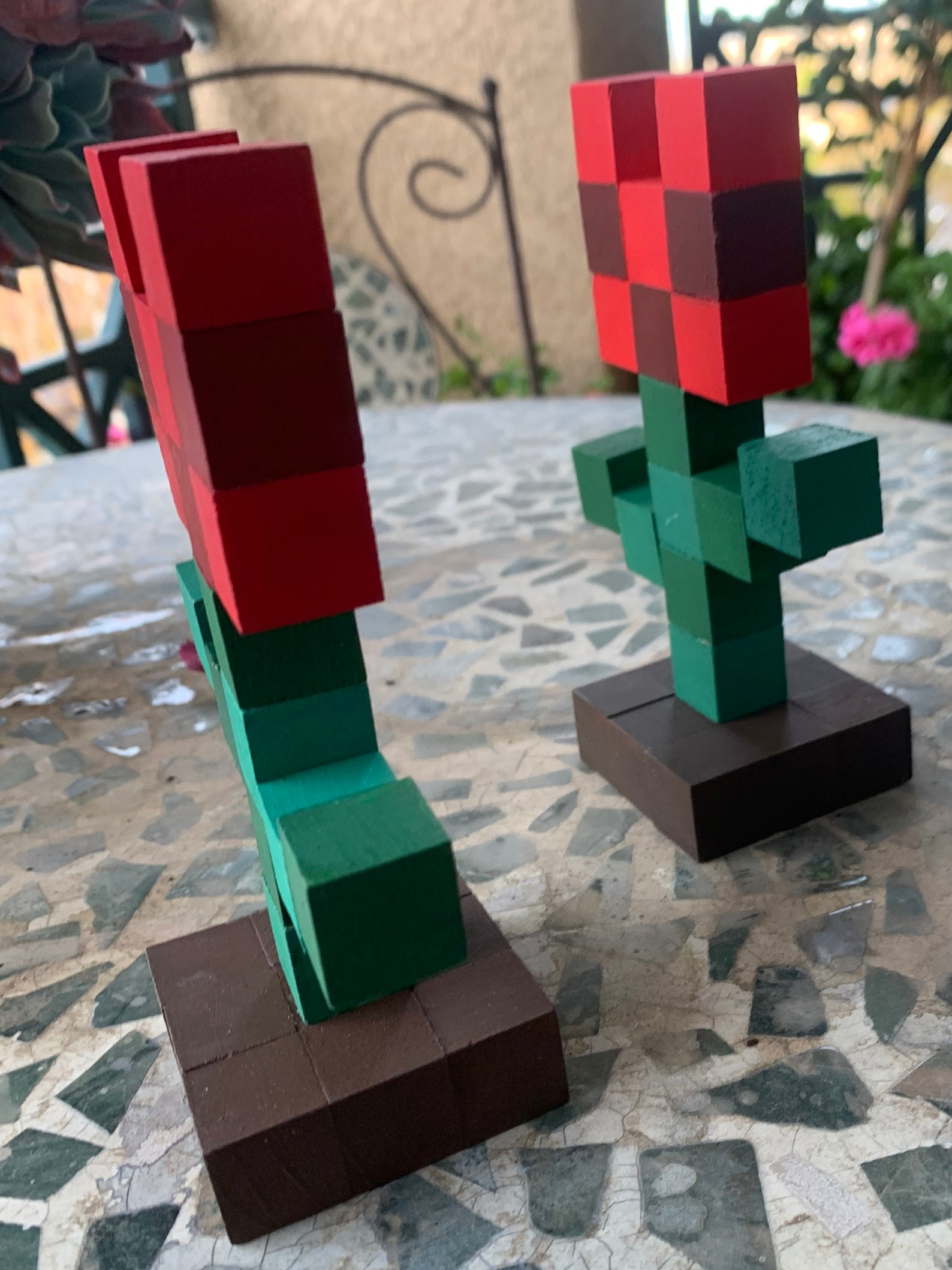 Tulip Wood Block Minecraft Etsy