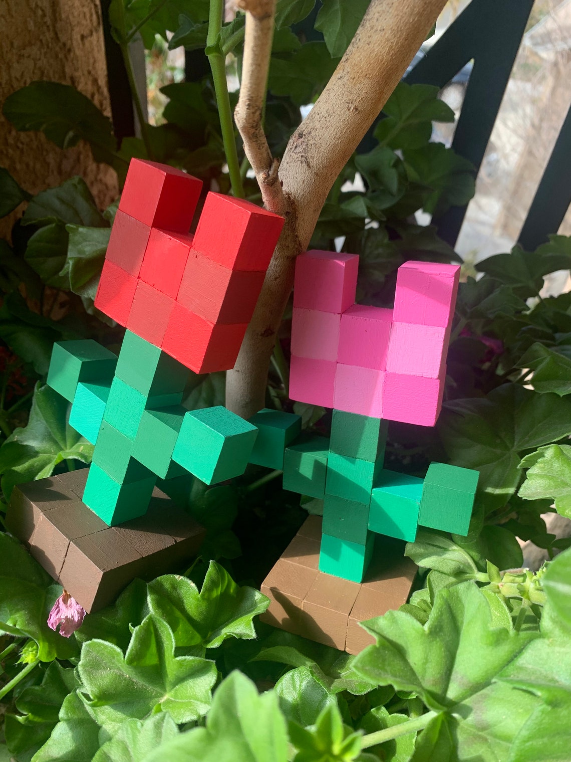 Tulip Wood Block Minecraft Etsy UK