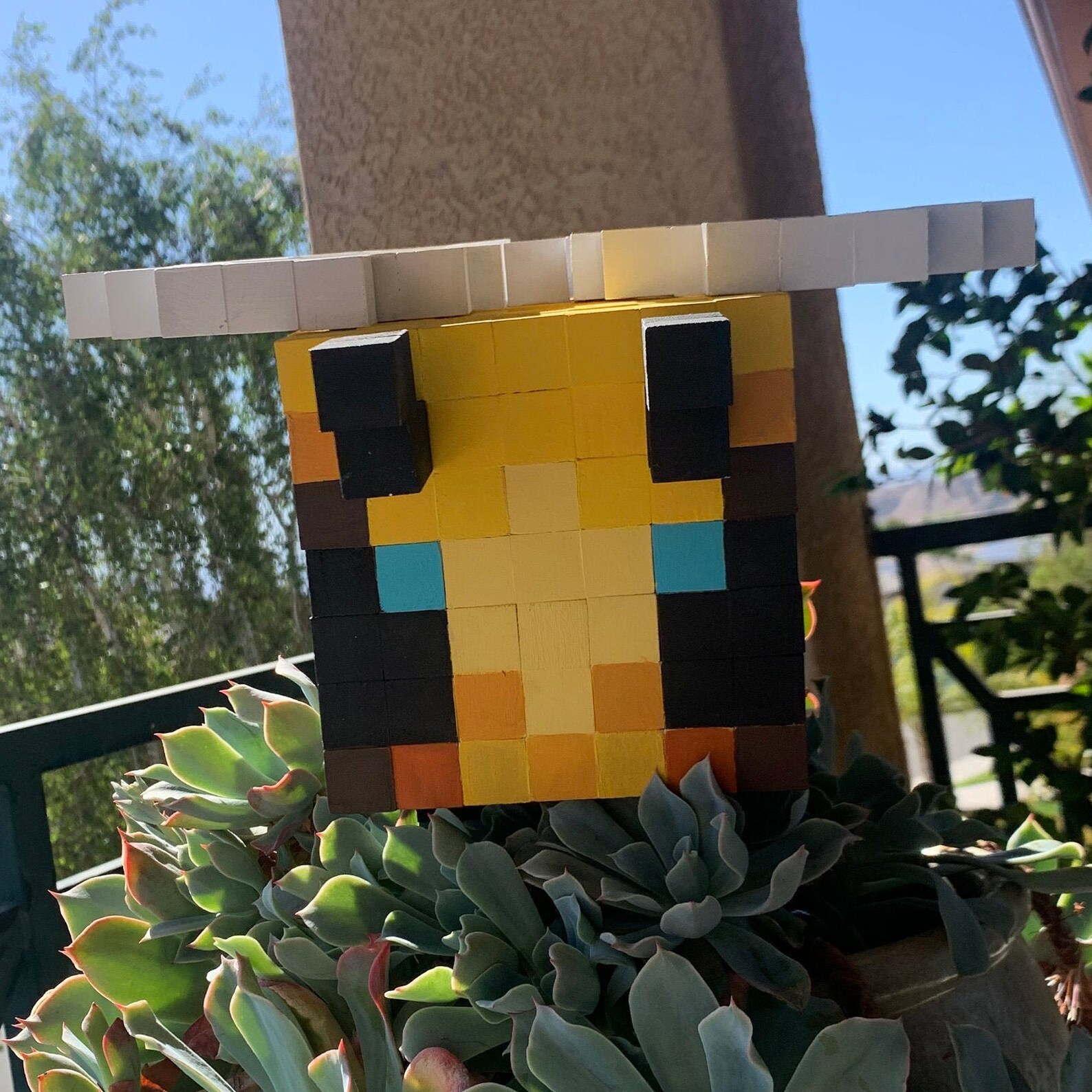 Minecraft Wood Bee Etsy