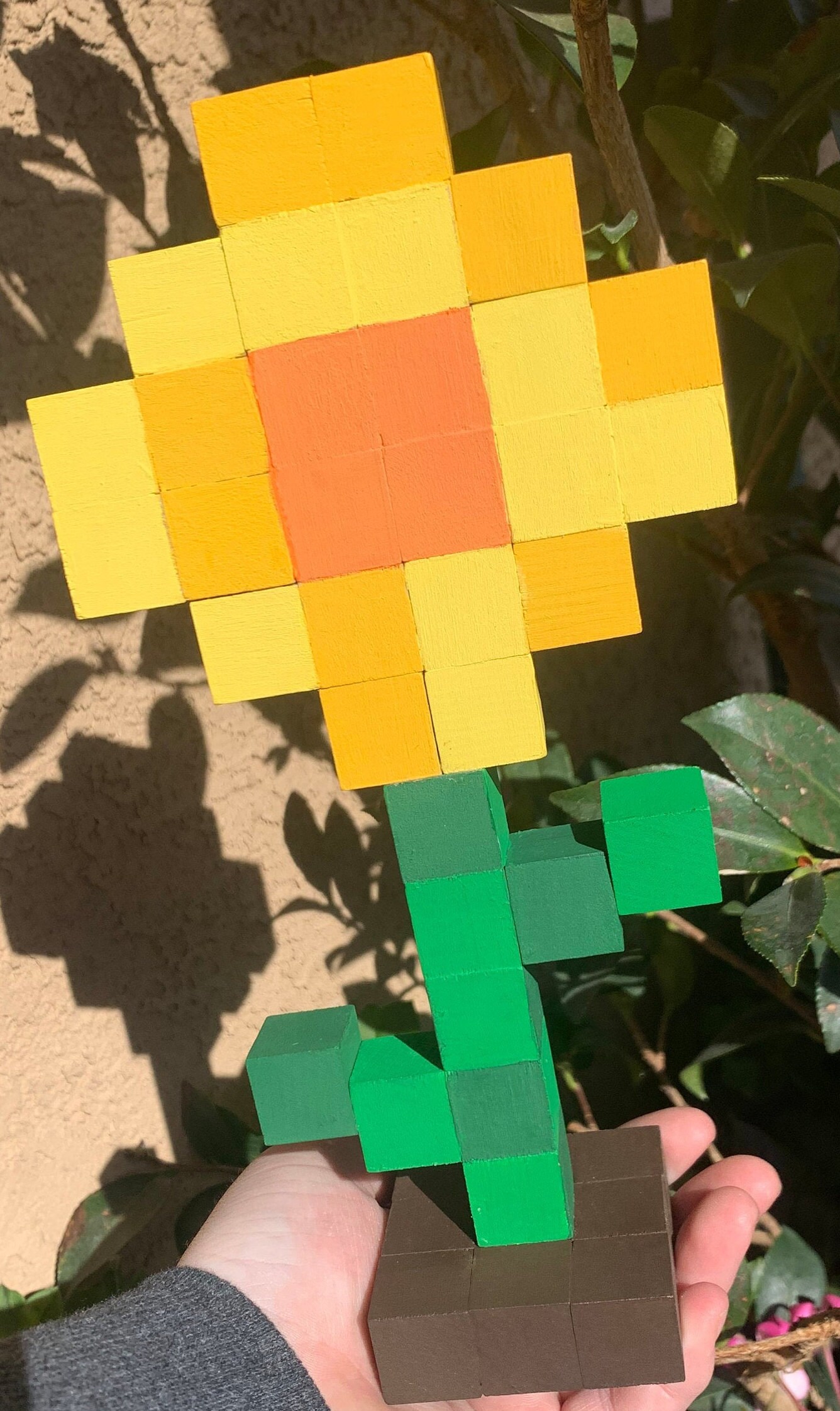 Sunflower Wood Block Minecraft Etsy