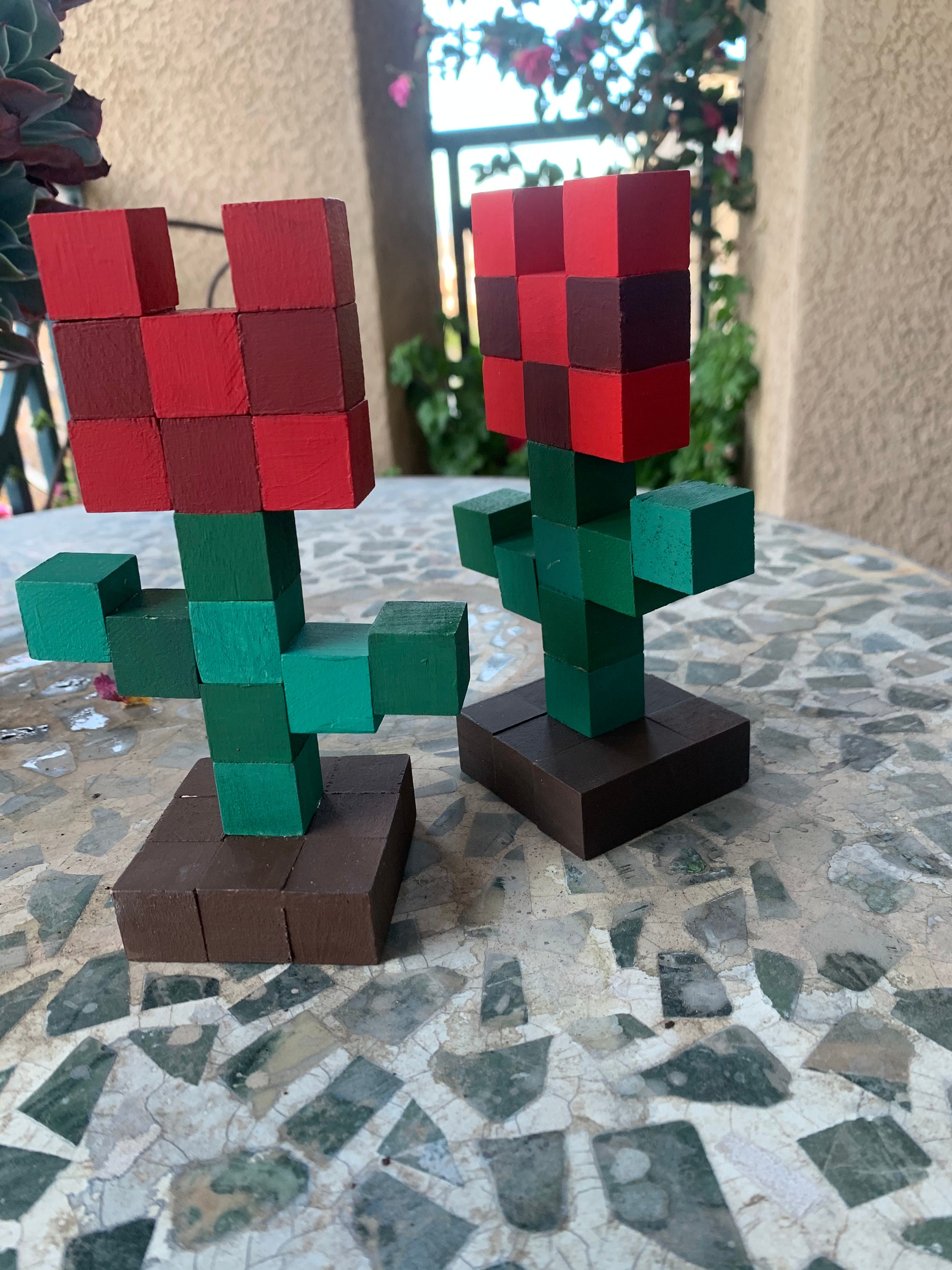 Tulip Wood Block Minecraft Etsy