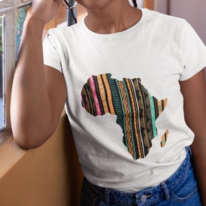 Africa Map, African Pattern  Unisex T-Shirt