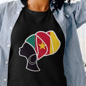 Cameroon Flag, Proud Cameroonian Woman,  Unisex T-Shirt