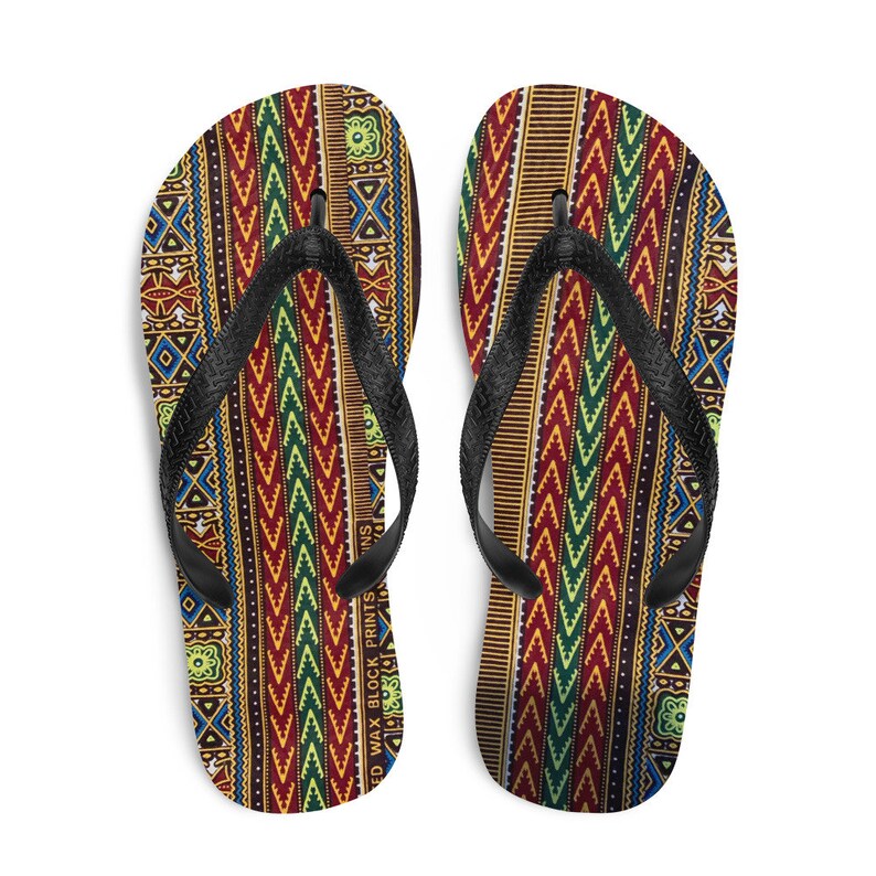 Dashiki Pattern African Pattern Flip-Flops