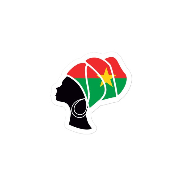 Burkina-Faso Flagge, African Pride, Bubble-free Sticker