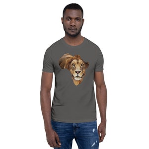 Africa Map shirt, African Lion shirt, Safari Animal Unisex t-shirt